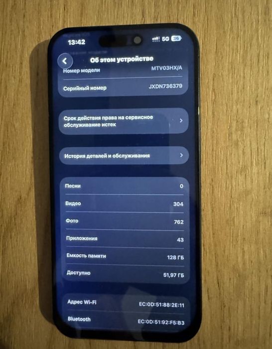 Аифон 15 про оригинал 87%