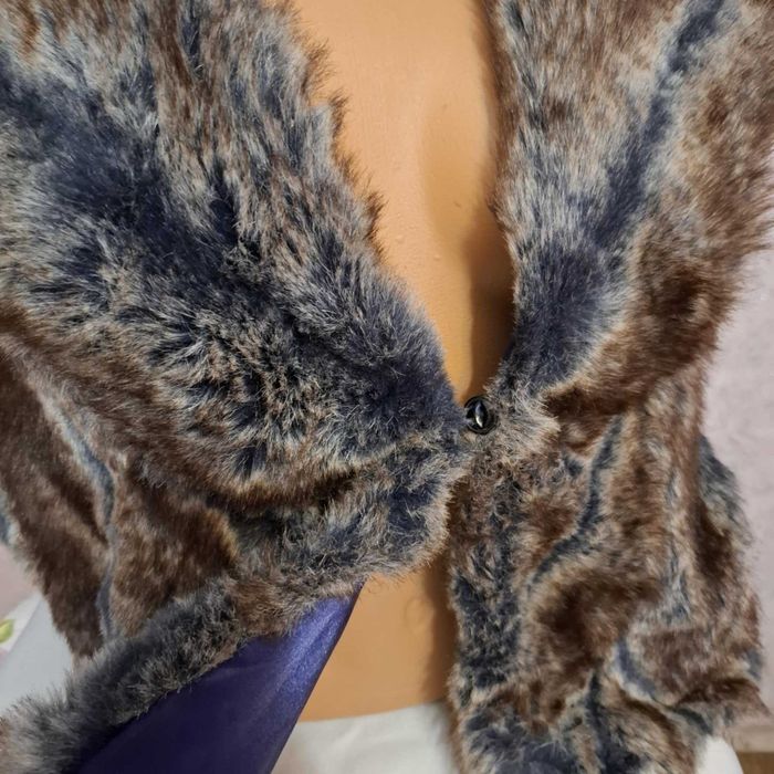 RARE Пончо/Пелерина от естествен косъм