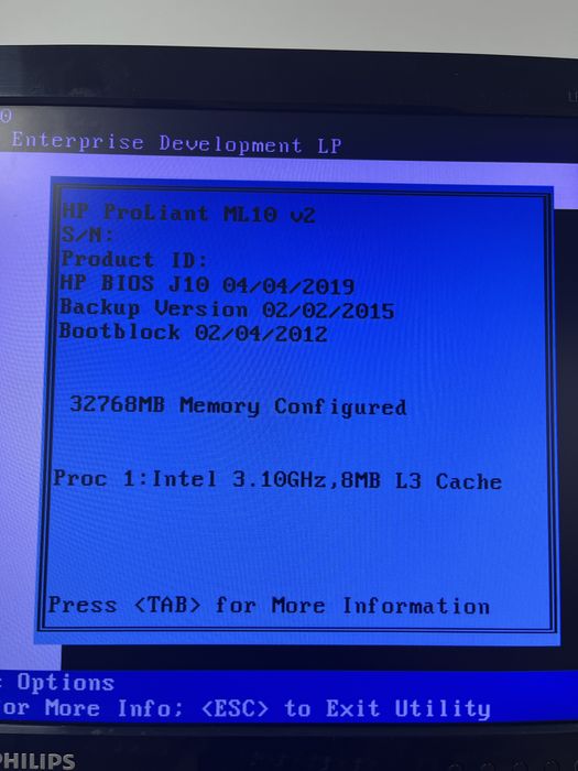 Продается сервер HP Proliant  ML10 v2