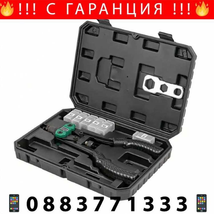 НЕМСКА Нитачка Лостова За Нит Гайки M3-M10 ROCKFORCE + ЛЕД ФЕНЕР