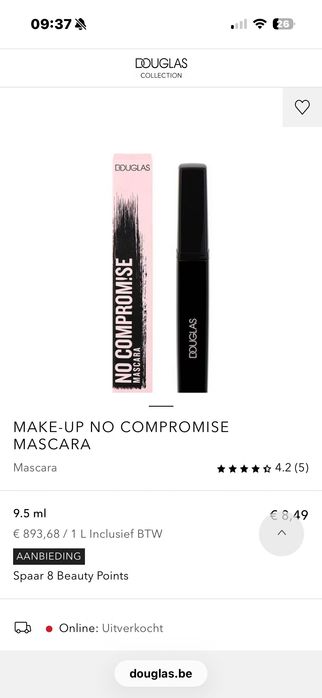 Mascara no compromise nou Douglas