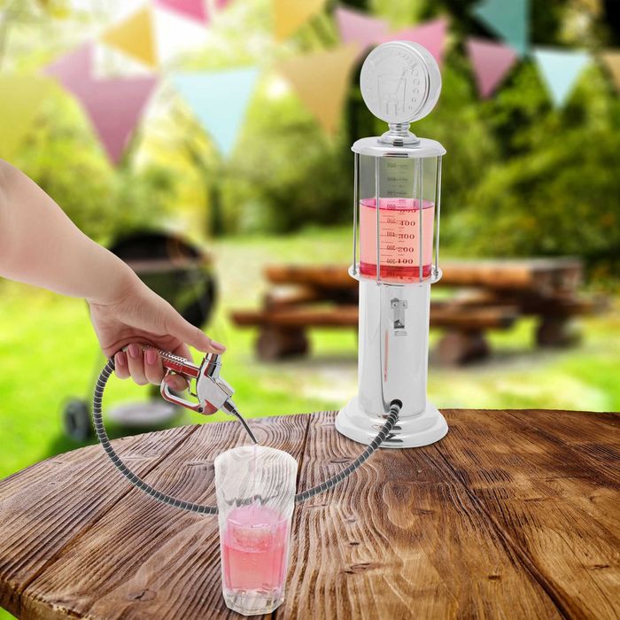 Dispenser bauturi in forma de pompa de benzina vintage 900ml 48x14cm