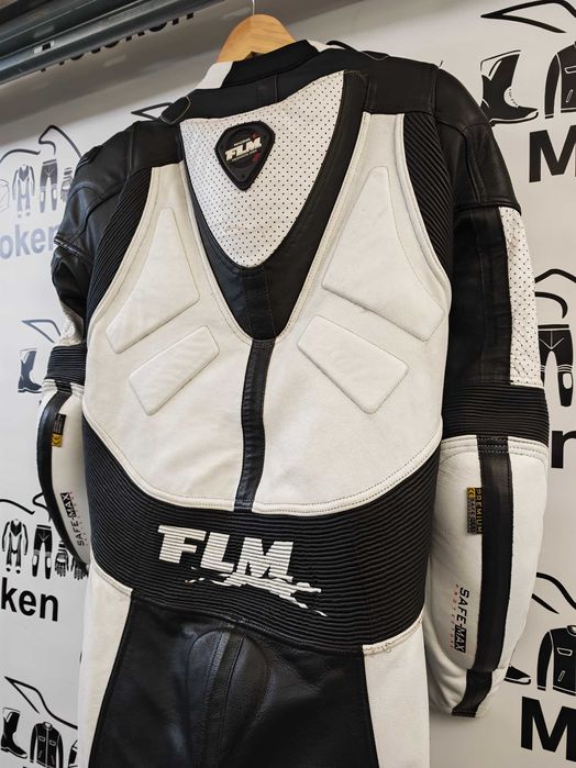 Costum moto piele cu cocoasa FLM marime 50