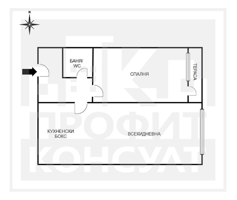Продава се Двустаен апартамент в Велико Търново, Център - 62 кв.м за 1275 €/кв.м - Снимка #10