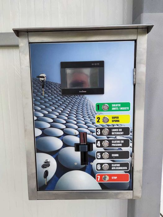 Cutie comanda automatizare inox Spalatorie auto self/diverse aplicatii