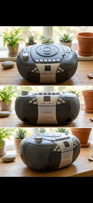 Radio Casetofon cu CD Player portabil – Boombox All-in-One