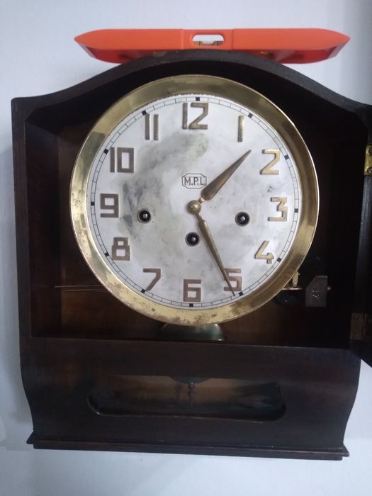 Ceas de perete cu pendul MPL art Deco 1925-1930 west GERMANY