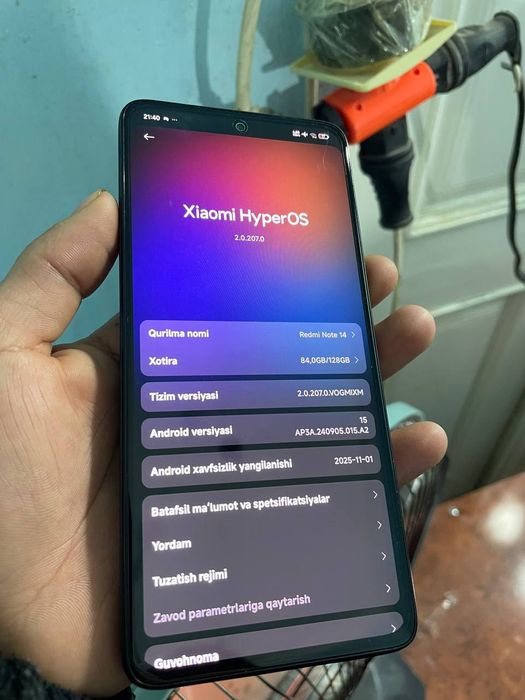 Redmi Note 14 1 oy bolmadi olinganina