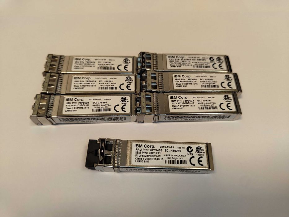 (x127) Lot/Module SFP/SFP+ 8/10 Gbps (Brocade, Finisar, JDSU, Juniper, IBM)