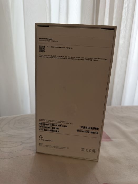 iPhone 16 Pro Max, White Titanium, 256Gb