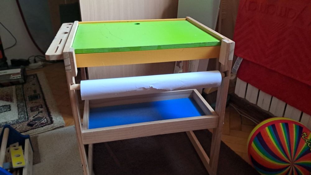 Banc de lucru copii din lemn + set complet unelte și accesorii
