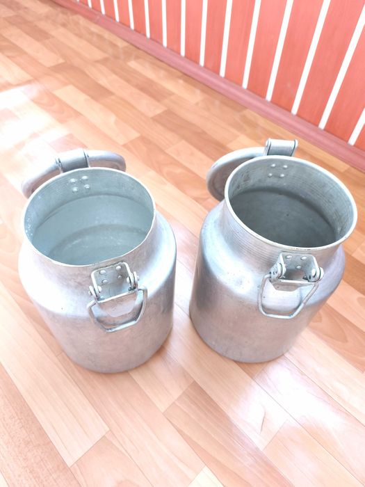 Алюминиевые бидоны (молочные фляги) СССР — 2 шт