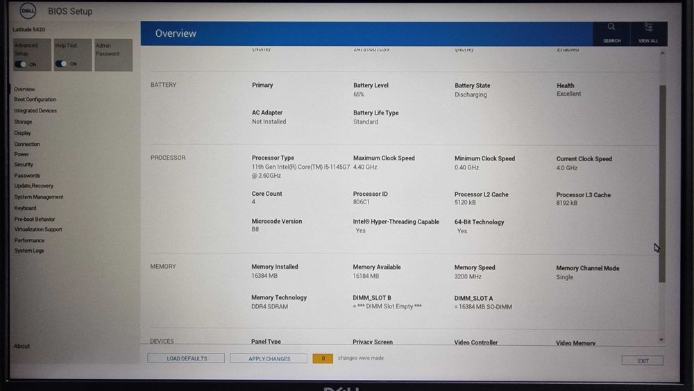 Laptop Dell Latitude 5420 Core i5-1145G7, SSD 512 GB, 16 GB memorie