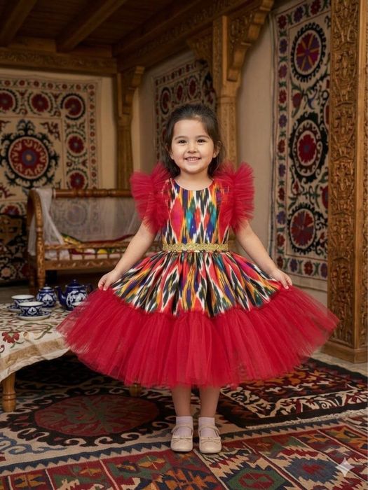 Национальное платье для девочки.Миллий куйлак кизлар учун