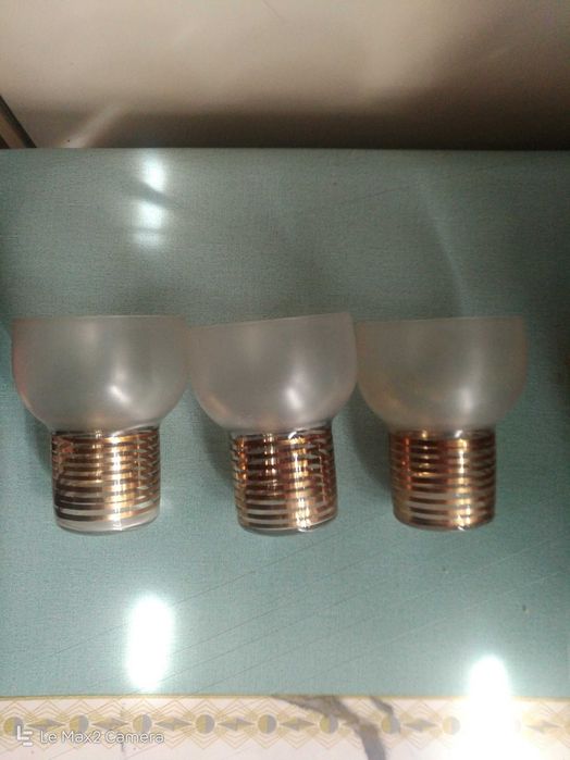 3 стакана и графин(богема)