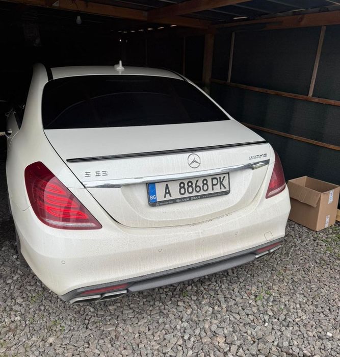 Лип Спойлер за Багажник Mercedes S-Class W222 (2013–2020) –Черен Гланц