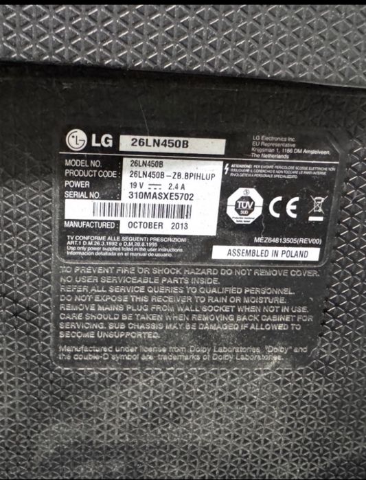 Tv LG cu telecomanda