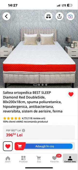 Saltea Pat  Ortopedica Spuma 80x200