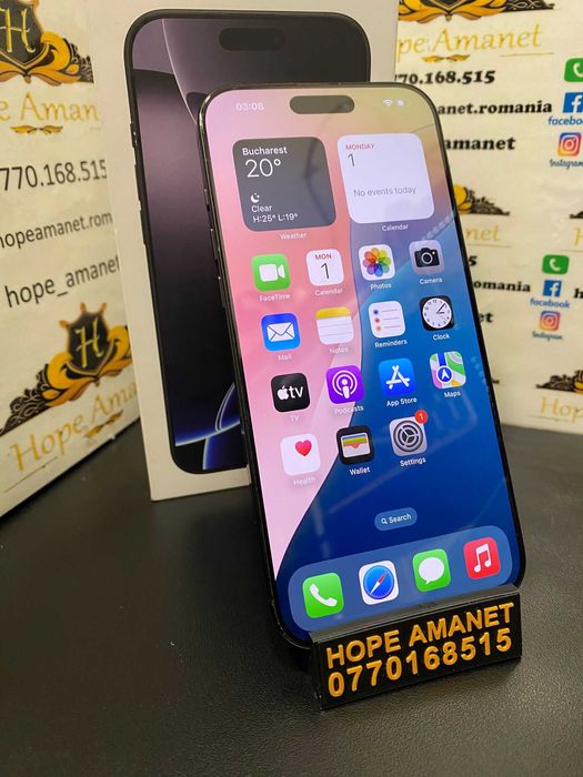 Hope Amanet P3 Iphone 16 Pro / 256gb / 96% baterie