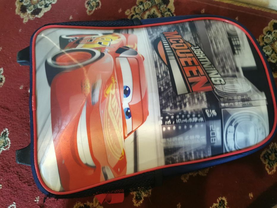 Rucsac Ghiozdan Troler Cars McQueen de copii