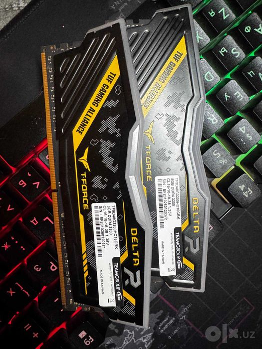 TEAMGROUP T-Force Delta RGB 16GB (8x2) DDR4 3200MHz CL16