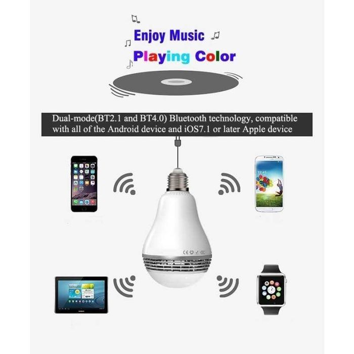Playbulb Smart LED: Bluetooth интелигентна крушка с високоговорител