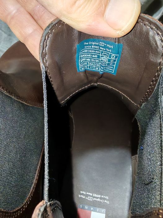 Удобни мъжки боти от естествена кожа TOMMY JEANS №44