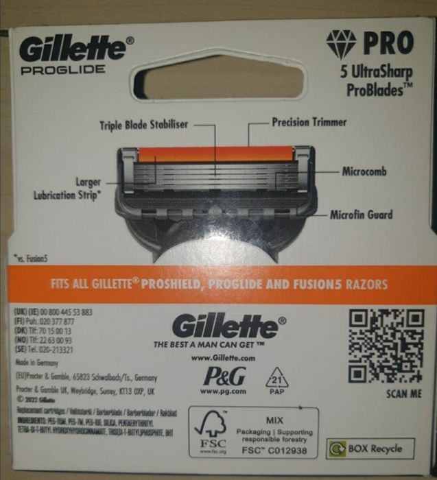 Set 6 rezerve Gillette Proglide