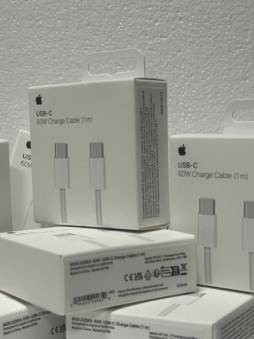 Оригинален Apple кабел 60W С-C за iPhone / MacBook (1м)