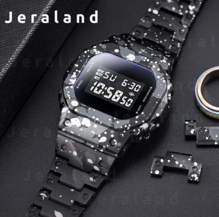 Casio G-Shock металлическая рамка 5600 мод, апгрейд