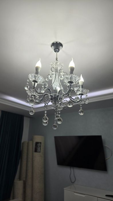 Lustră / Candelabru cu cristale elegant – 5 brațe – stil clasic