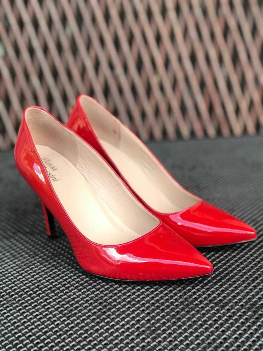 Pantofi superbi  ROSII de Piele Naturala FLAVIA PASSINI