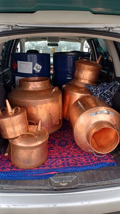 Vând cazane de făcut tuica din cupru sau inox