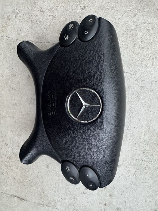 Airbag volan negru Mercedea Benz CLS w219 E W211 CLK facelift