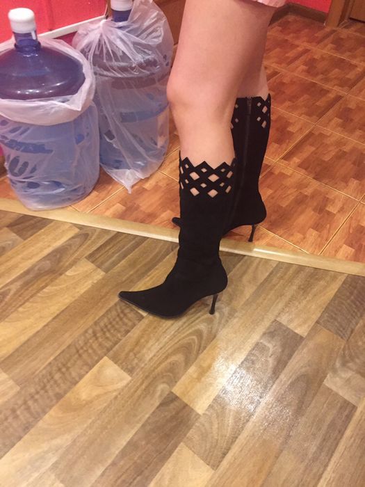 Сапоги замшевые очень удобные