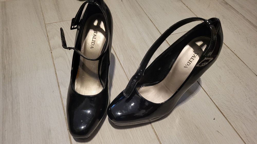 Pantofi dama, platforma, toc inalt, marime 39