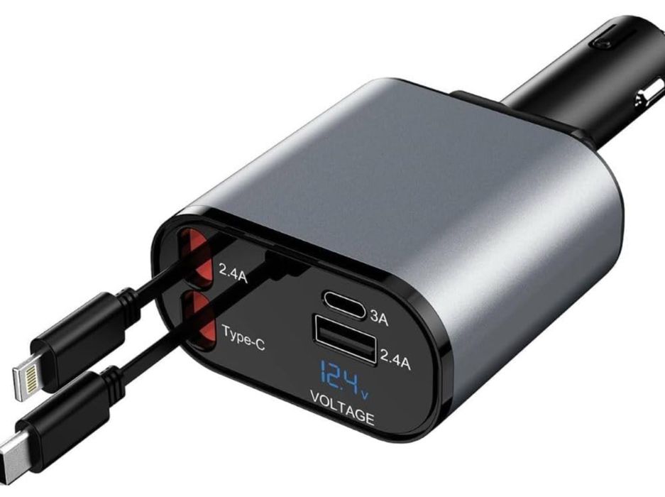 Incarcator Super Power 120W Cabluri si 2 Iesiri Telefon Priza Auto