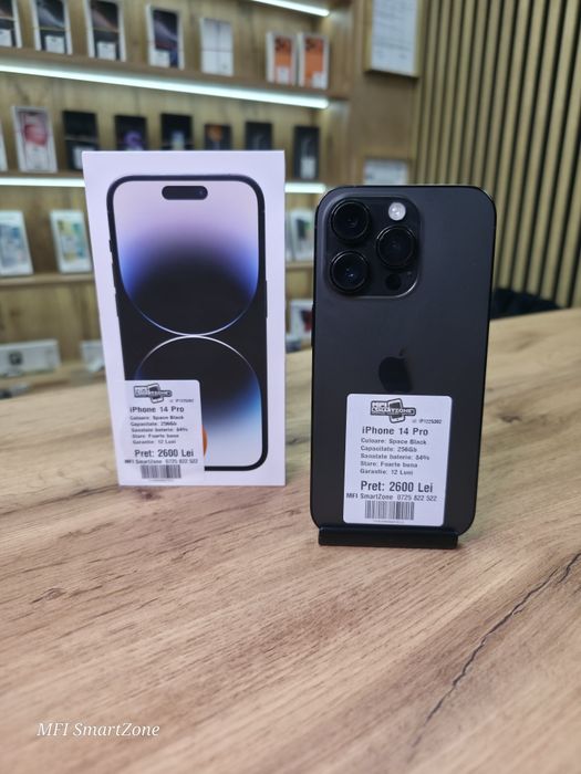 iPhone 14 Pro Space Black 256Gb - Garantie