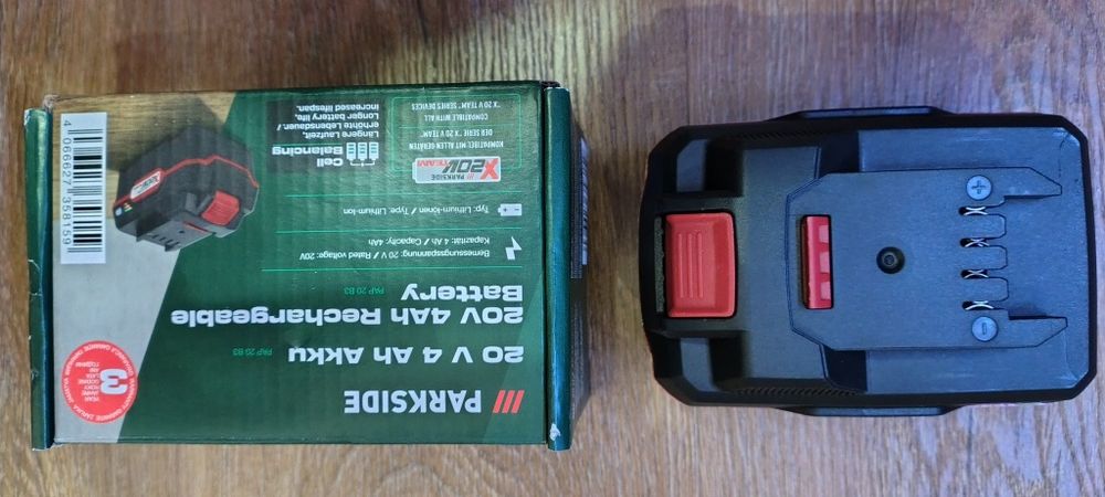 Acumulator parkside 20 v - 4 ah, Nou!