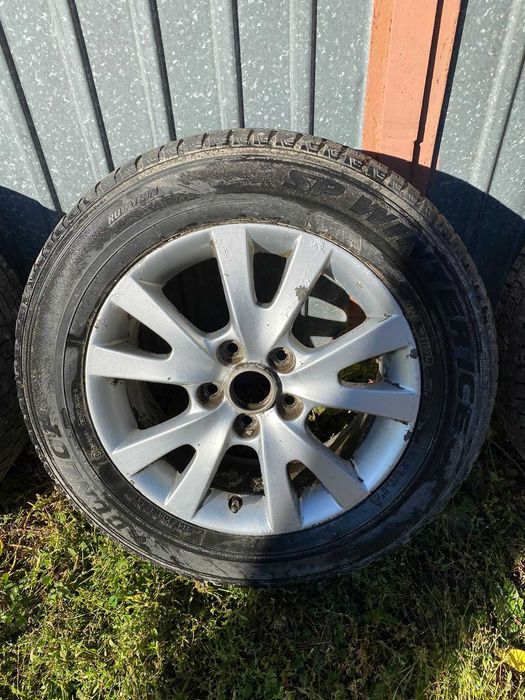 Диски литые р-16 Мазда на зиме