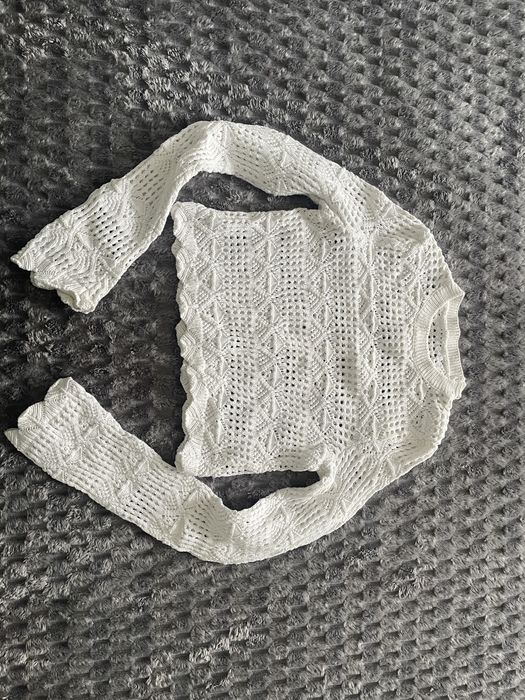 Кофта сетка белая