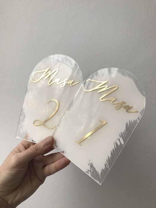 Numere masa plexiglas personalizate-pentru nunti,restaurante,eveniment