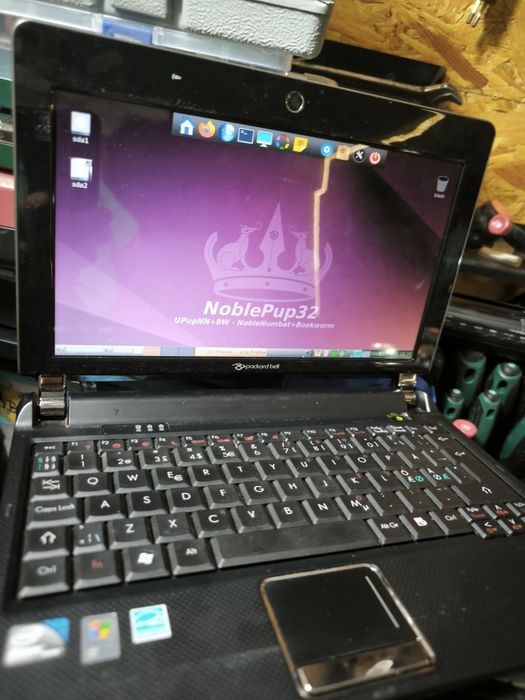 Лаптоп packard bell 1.6 двуядрен  2гб рам.