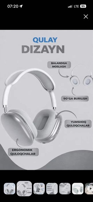 Беспроводные Bluetooth-наушники P9, с микрофоном, полноразмерные