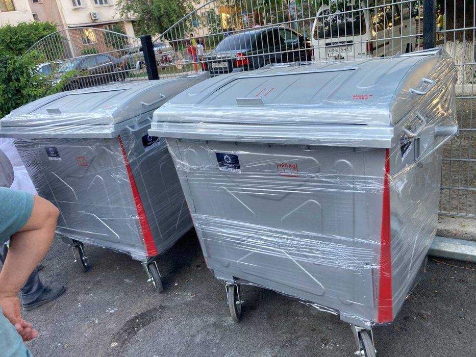 Мусорные контейнеры металлические в ассортименте