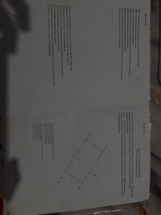Продам участок  Турар