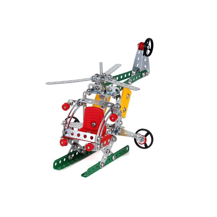 Метален конструктор  пластмасова кутия с болтове гайки инструменти и г