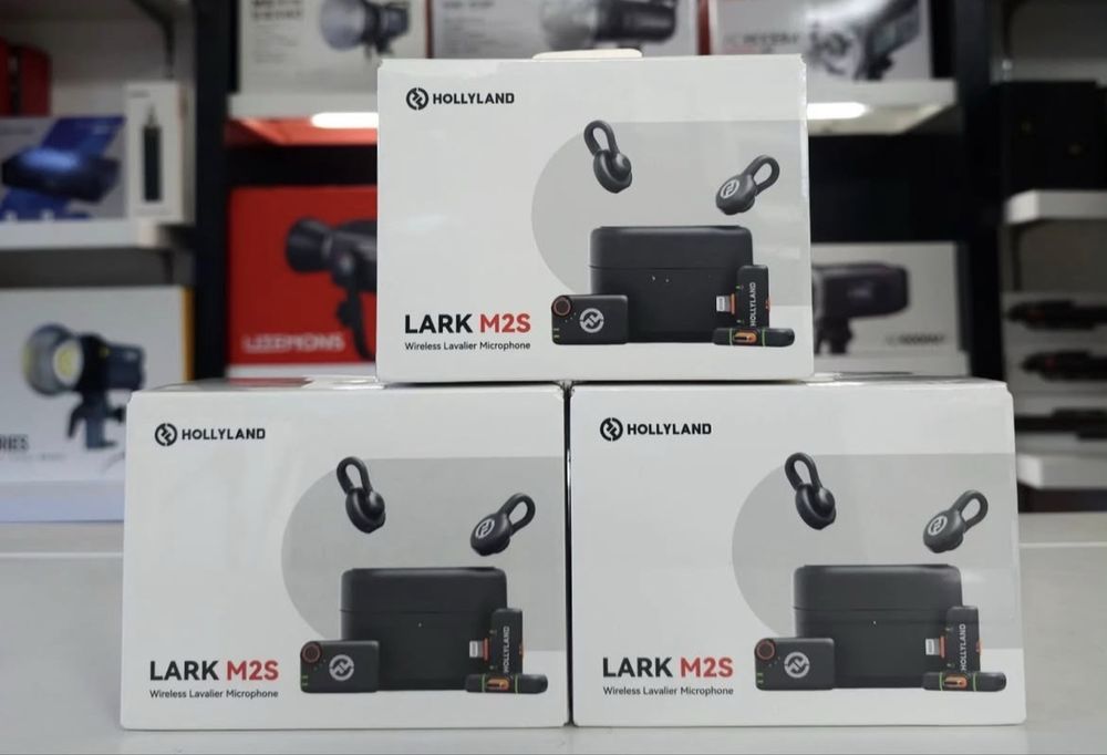 Микрафон. Hollyland Lark m2s combo. Для андроид. Для lighting.камера