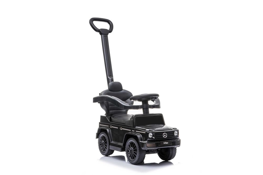 Masinuta premergator pt copii 2 in 1 Mercedes G350d cu parasolar Black