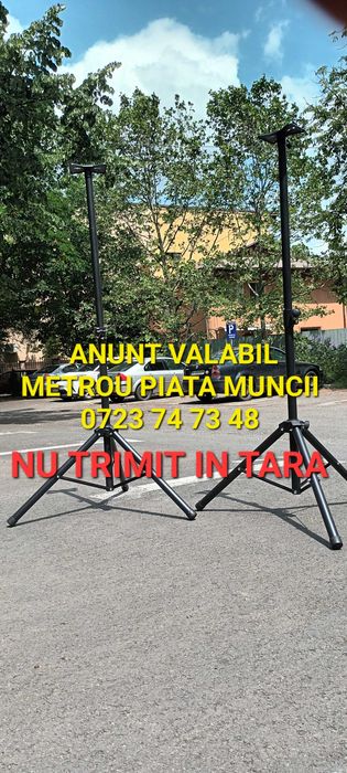 Stative boxe profesionale inalte reglabile negre noi sigilate